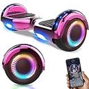 GeekMe Hoverboards,Hoverboards per bambini,Hoverboards con Altoparlante Bluetooth,Bellissime luci a LED,Regali per bambini