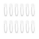 Thyonta 12 PCS Essential Baby Nappy Safety Pins – 2.2 Inch 55mm Durable Head Fasteners Cloth Diapering Solution