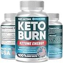 Keto Pills with Pure BHB Exogenous Ketones - Effective Keto Pills Made in USA - Advanced Keto Supplement for Ketosis Support - Keto BHB - 60 Capsules