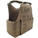 AYIN MOLLE Breathable Outdoor Vest with Hook and Loop Attachment Points, Coyote, One Size