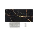 Marble Mice Mat Black Desk Pad 31.5 x 11.8 Inch Mouse Pad  Office