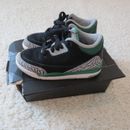 Jordan 3 Retro Shoes 12C Nike PS Pine Green Sneakers Boys Toddler 429487-030