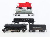 Conjunto de tren de carga de vapor Lionel calibre 3 carriles O27 1115 Scout 2-4-2