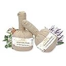 VEDA5 Ayurvedic Head Temple Pain Relief Potli Compress Used for Headaches, Migraines Promotes Better Blood Circulation and Total Relaxation Himalayan Naturals -Set of 2