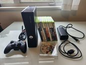 Microsoft Xbox 360 Slim 1439 Console with Controller/Cables/10 Games