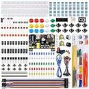 Smraza Electronics Component Fun Kit for Arduino with Power Supply Module, Jumper Wire,Precision Potentiometer,830 tie-Points Breadboard Compatible with STM32, for Raspberry Pi