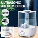 4L Humidifier Ultrasonic Aroma Air Humidifier Aromatherapy Diffuser Cool Mist OZ