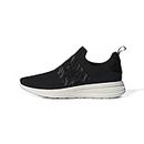 adidas Men's Lite Racer Adapt 4.0 Running Shoe, Carbon/Core Black/Chalk White, 11.5