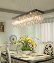 Luxury Rectangle K9 Crystal Ceiling Lamp Home Chandelier Pendant Lighting 80cm 