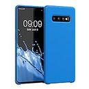 kwmobile Custodia Compatibile con Samsung Galaxy S10 Plus / S10+ Cover - Back Case per Smartphone in Silicone TPU - Protezione Gommata - blu radiante