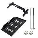 Universal Fit Car Battery Tray with Hold Down Clamps Adjustable Metal Battery Storage Holder Bracket Kit