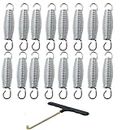 4in Trampoline Spring Replacement Parts 16 Heavy-Duty Springs with a t-Hook