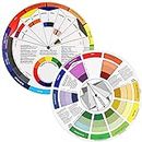 deziine®1 PCS BIG Color Wheel Card – A Handy Color Mixing Guide for Students, Amateurs and Professionals – Definitions, Color Relationships, Color Wheel and More(9.4INCH)