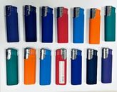 5-Flags® Rubber Coated Windproof Flame Electronic Lighter Refillable Pack of 14 