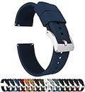 22mm Navy BlueBARTON Elite Silicone Watch Bands - Quick Release - Choose Strap Color & Width
