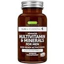 Multivitamin & Minerals for Men, Enhanced with Lycopene, Methylated B-Vitamins, Zinc & Vitamin D3, Clean Ingredients, Slow Release, Energy & Heart Health, 60 Vegan Tablets by Igennus
