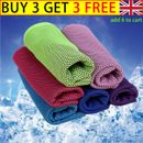 Instant Cooling Towel ICE Cold - Golf Cycling Jogging Gym Sports Outdoors UK NEW