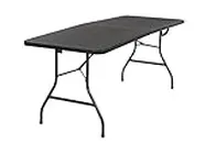 COSCO Molded Folding Banquet Table w/Handle, 6 Foot, Black