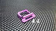 XMods Evolution Touring Upgrade Pièces Aluminium Front Body Lock Plate With Screws (For Lancer) - 1Pc Set Purple