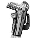 1911 Leather Holster, Holster for Colt 1911/Kimber 1911/Springfield 1911/S&W 1911 and Most 1911 5'' No Rail Pistol, Full Grain Leather, Fits 1911 Models with 4'' and 5'' Barrels