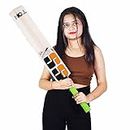 Briovy Power Poplar Willow Cricket Wooden Bat Playing with Tennis Cricket Ball for Boys & Girls