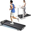 UREVO Walking Pad Treadmill with Auto Incline, Under Desk Treadmill, Treadmills for Home Office, with 9 Level Incline, APP Control