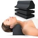 Cervical Traction Orthotic Chiropractic Neck Alignment Device for Spinal Curve Tension Stretching Forward Head Posture Pain Relief and Physical Therapy (Black)