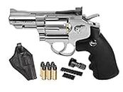 Dan Wesson 2.5" CO2 Pellet Revolver Kit, Silver air Pistol
