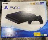 PS4 Sony PlayStation 4 Console (PS4) New In Box 500gb Jet Black HDMI Region 4