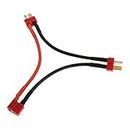 Frediuo 2x 1pc T Plug Y Wire Harness Female to Male T Plug Battery Connectors Cables