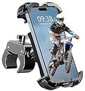 WOCBUY Bike Phone Mount, Upgrade [1s Lock][Secure Protection] Motorcycle Phone Mount, [360° Rotatable] Phone Holder for Bike Handlebar Compatible with iPhone/Samsung 4.7-6.8" Cell Phone