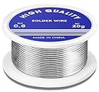 Solder Wire,0.8mm Soldering Wire Lead Free Sn99.3 Cu0.7 with Rosin Core for Electronic Electrical Soldering Components Repair and DIY. (20g)