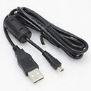 2.0 USB Data Charger Cable for Nikon Coolpix S01 S2600 S2900 S4200 S4300 S6100 Camera- Black