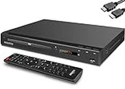 MEGATEK Multi-Region DVD Player for TV with HDMI, CD Player for Home, Plays All Regions and Formats, USB Port, Durable Metal Casing, Remote, HDMI and RCA Cables Included