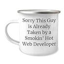 Unique Funny Camping Mug for Web Developers | Inappropriate Sarcastic Gifts for Mother's Day Unique Gifts from Husband to Wife