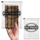 APQ Plastic Zip Bags Pack of 100 with Slider-Top Seal, “Fine Tobacco” Poly & Plastic Packaging Bags 8.5 x 10, Poly Zipper Bags 4 Mil, Polyethylene Zip Packaging Bags for Tobacco