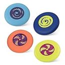 B. toys - Flying Disc Set - 4 Colorful Frisbees - Outdoor Sports & Games for Kids - Disc-Oh! - Frisbee Set for Backyard, Park, Beach, 4 Years +