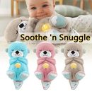 Fisher-Price Soothe 'N Snuggle Otter, Portable Plush Baby Toy with Music, Sounds