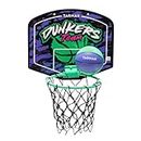 JPORA Kids' Wall-Mounted Basketball Hoop Ball Include Mini Size-1 (Turquoise/Purple)