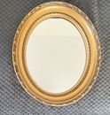 Vintage Bombay Company Oval Gold Tone Mirror 12x10.5”