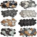 30 Gas Fire Replacement Ceramic Pebbles Replacements/Bio Fuels/Ceramic/Boxed (BEIGE WHITE GREY BLACK BROWN DUCK EGG BLUE 6 COLOUR MIXED SELECTION