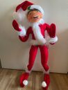 Muñeca Annalee 30 in Jolly Christmas Elf 100 Edición Limitada Exclusiva RARA COMO NUEVA