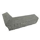 GenStone Faux Stacked Stone Outside Corner Ledger 14" x 2" x 3.5" in Northern Slate Color for Do It Yourself Friendly Home Improvement Projects