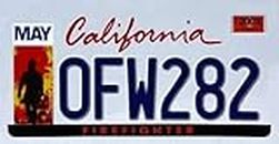 - USA AUTO KENNZEICHEN - Metall Replik: CALIFORNIA (N6)