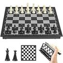 Vikutu Travel Chess Set Magnetic 5.9 Inch Mini Chess Set Small Portable Pocket Folding Chess Board Games