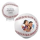 R&L Personalized Baseball with 2-Sides Printing of Your Own Image and Text, Great Custom Gift for Father Son Couple and Baseball Lovers