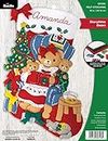 Bucilla Felt Applique 18" Stocking Making Kit, Storytime Bears, Perfect for DIY Arts and Crafts, 89328E
