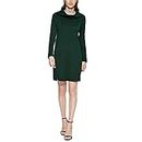 Vince Camuto Womens Cowl Neck Knee Length Sweaterdress, Hunter, S