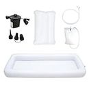 biosp Inflatable Bathtub for Shower Adult PVC Portable Bathtub Bedside with Electric Air Pump Water Bag Air Pillow Wash Fullbody for Disabled, Elderly, Bedridden Patients, Seniors, Handicapped