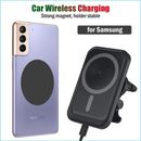 Cargador inalámbrico magnético de automóvil para Samsung Galaxy S8 S9 S10 S20 S21 Ultra Plus+5G